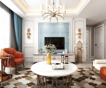 Simple European Style A Living Room-ID:278570897