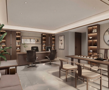 New Chinese Style Manager's Office-ID:113533023