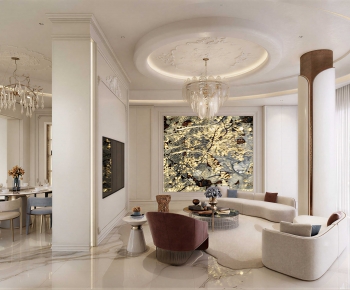Modern A Living Room-ID:745698939