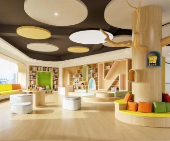 Modern Children's Reading Room-ID:278980725