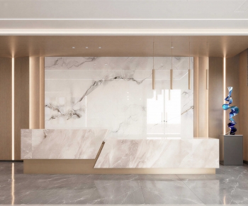 Modern Office Reception Desk-ID:385291103