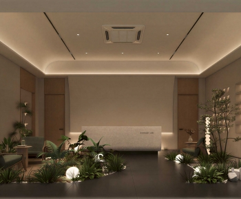 Modern Office Reception Desk-ID:842422012