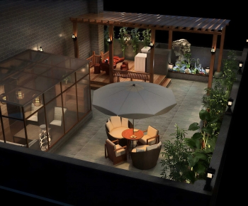 New Chinese Style Courtyard/landscape-ID:865109023