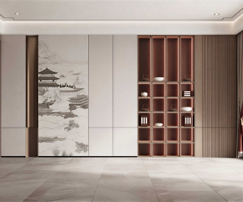 New Chinese Style A Living Room-ID:116374021