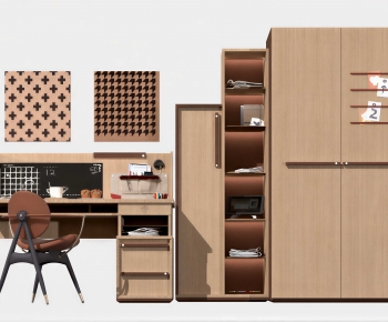 Modern Computer Desk And Chair-ID:803777932