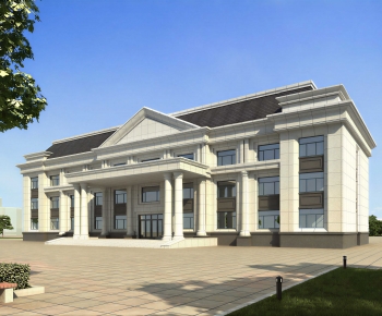 New Classical Style Appearance Of Commercial Building-ID:767138007