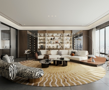 Modern A Living Room-ID:798337942