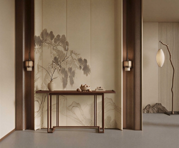 New Chinese Style Hallway-ID:732106923