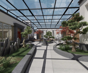 New Chinese Style Glass Sun Room-ID:538434981