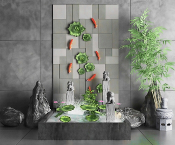 New Chinese Style Plant Landscaping-ID:862040581