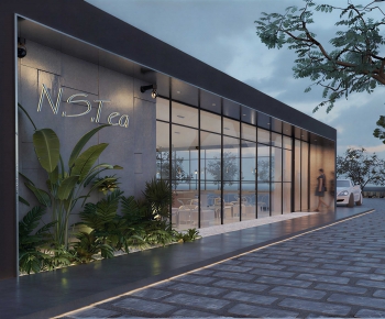 Modern Facade Element-ID:801213038