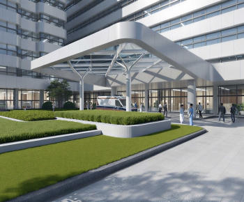 Modern Facade Element-ID:945169931