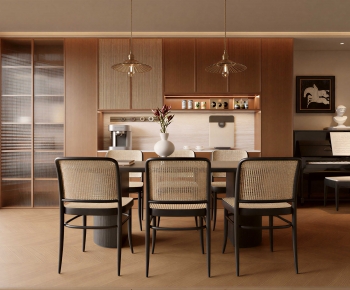 Wabi-sabi Style Dining Room-ID:379286054