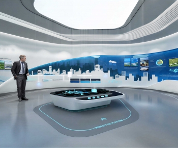Modern Exhibition Hall-ID:295345077
