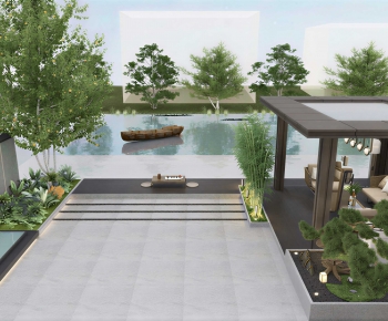 New Chinese Style Courtyard/landscape-ID:552220111