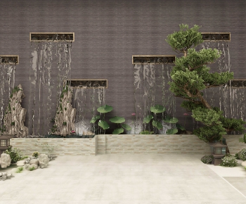 Modern Rockery Waterscape-ID:665153038