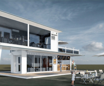 Modern Building Appearance-ID:661597018