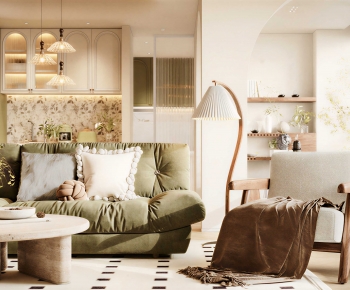 Modern A Living Room-ID:880840067