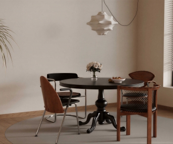 French Style Dining Table And Chairs-ID:912408846