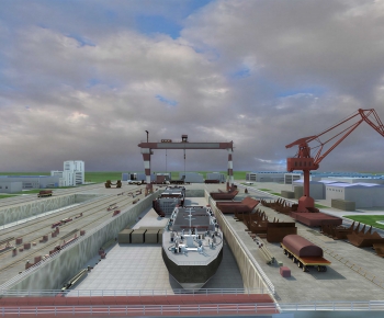 Modern Industrial Building-ID:311391125