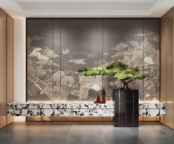 New Chinese Style Hallway-ID:769871954
