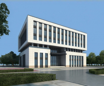 Modern Appearance Of Commercial Building-ID:487668998