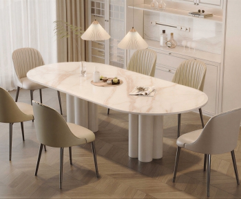 Modern Dining Table And Chairs-ID:544883972