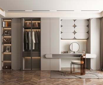 Modern Clothes Storage Area-ID:650794987