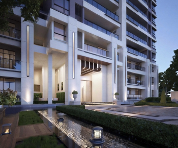 Modern Facade Element-ID:706679111