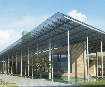 Modern Appearance Of Commercial Building-ID:733277084