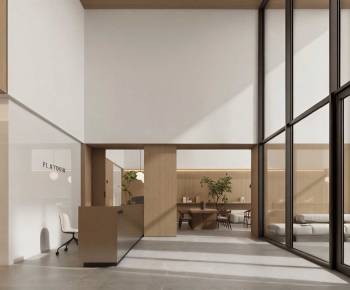 Modern Office Reception Desk-ID:688141117