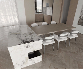 Modern Dining Table And Chairs-ID:887317905