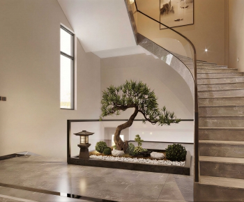 New Chinese Style Stairwell-ID:580619106