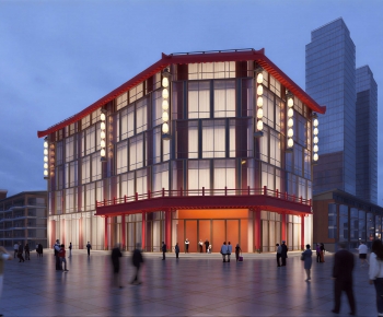 Modern Appearance Of Commercial Building-ID:567729959