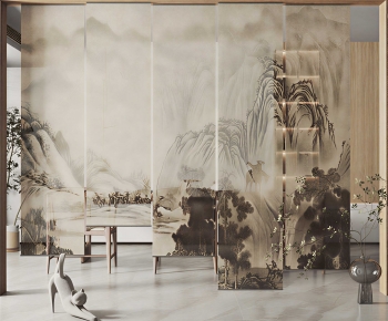 New Chinese Style Door Curtain-ID:724725961