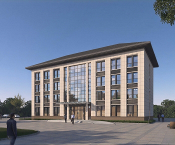 Modern Appearance Of Commercial Building-ID:204152112