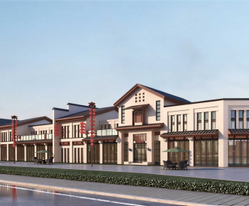 New Chinese Style Commercial Street-ID:625341892