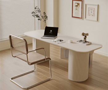 Modern Computer Desk And Chair-ID:387682917