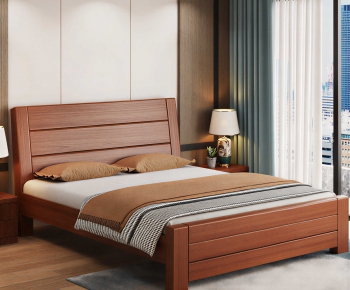 Modern Double Bed-ID:424949887