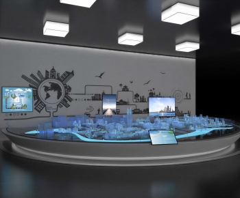 Modern Exhibition Hall-ID:713134057