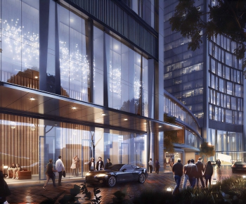Modern Appearance Of Commercial Building-ID:661403892