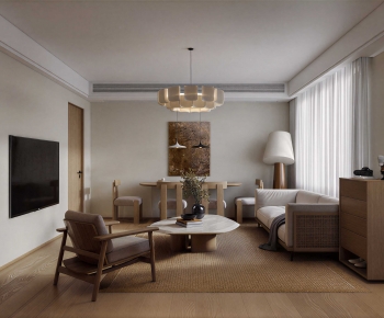 Wabi-sabi Style A Living Room-ID:767323025