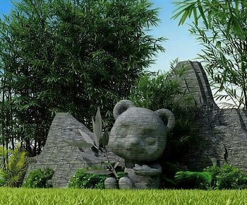 New Chinese Style Sculpture Sketch-ID:252569917
