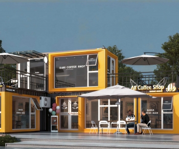 Industrial Style Appearance Of Commercial Building-ID:851958049