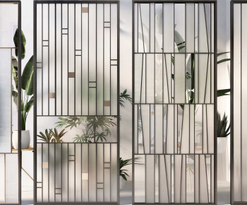 Modern Glass Screen Partition-ID:101380347