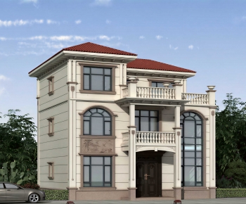 Simple European Style Detached Villa-ID:669384002