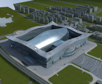 Modern Public Building-ID:518990049