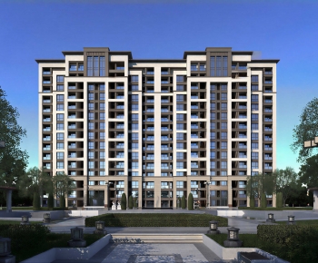 Modern Residential Building-ID:667690993
