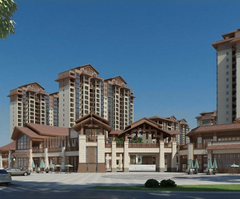 New Chinese Style Facade Element-ID:294483905
