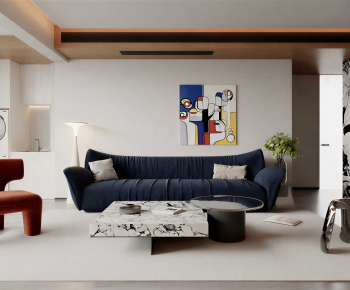 Modern A Living Room-ID:615840088